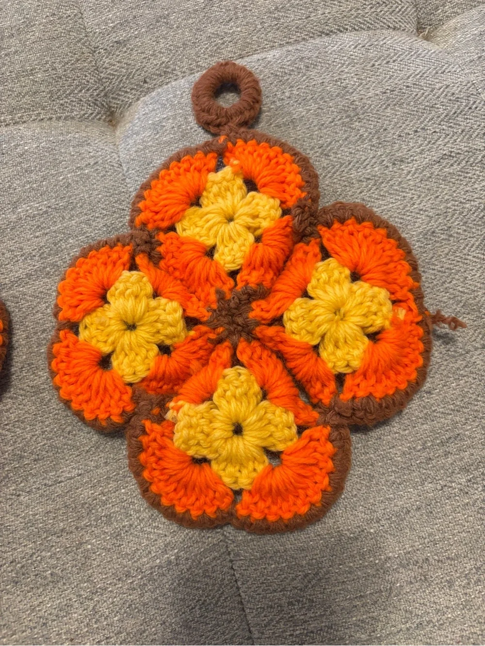 Vintage Crochet Handmade Hot Pads Estate Find